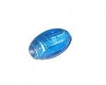 30 x 16mm Turquoise Foil Oval Handmade Lampwork Glass Bead 30 x 16mm Turquoise Foil Oval Handmade Lampwork Glass Bead