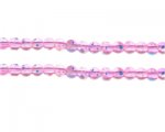 6mm Pink Blossom Spray Glass Bead, approx. 48 beads