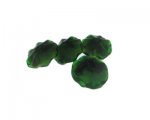 20mm Green Floral Lampwork Glass Bead, 4 beads 20mm Green Floral Lampwork Glass Bead, 4 beads