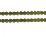 8mm Olivine Duo-Style Glass Bead, approx. 35 beads
