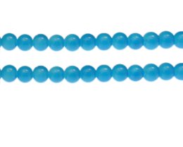 (image for) 8mm Turquoise Gemstone-Style Glass Bead, approx. 37 beads