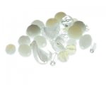 Approx. 1.5-2oz. Snow White Glass Bead Mix Approx. 1.5-2oz. Snow White Glass Bead Mix