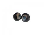 20mm Black Lampwork Evil Eye Glass Bead, 2 beads 20mm Black Lampwork Evil Eye Glass Bead, 2 beads