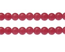 (image for) 10mm Cherry Quartz Gemstone-Style Glass Bead, approx. 17 beads