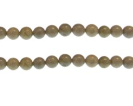 (image for) 8mm Pale Gray Jasper Gemstone Bead, approx. 23 beads
