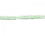 6mm Pale Green Faceted Cube Glass Bead, 13" string 6mm Pale Green Faceted Cube Glass Bead, 13" string