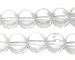 12mm Crystal Round Pressed Glass Bead, 8" string 12mm Crystal Round Pressed Glass Bead, 8" string