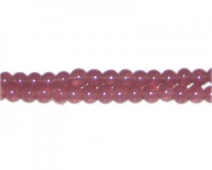 6mm Cinnamon Jade-Style Glass Bead, approx. 77 beads