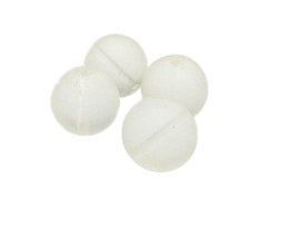(image for) 18mm Clear Pressed Glass Bead, 4 beads