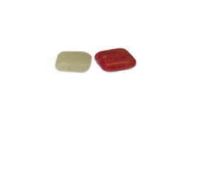 (image for) 16mm Rust Gemstone Square Bead, 2 beads