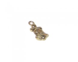 (image for) 10 x 8mm Gold Bell Metal Charm, 4 charms