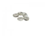 14mm Crystal Foil Lampwork Glass Bead, 5 beads 14mm Crystal Foil Lampwork Glass Bead, 5 beads