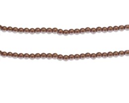 (image for) 4mm Copper Glass Pearl Bead, approx. 104 beads