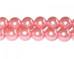 12mm Soft Pink Glass Pearl Bead, approx. 18 beads 12mm Soft Pink Glass Pearl Bead, approx. 18 beads