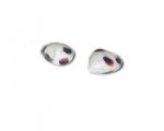 20mm White Dot Handmade Lampwork Heart Glass Bead, 5 beads 20mm White Dot Handmade Lampwork Heart Glass Bead, 5 beads