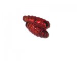 32 x 12mm Red Spiral Lampwork Bead, 2 beads 32 x 12mm Red Spiral Lampwork Bead, 2 beads