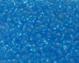 (image for) 11/0 Turquoise Transparent Glass Seed Bead, 1oz. Bag