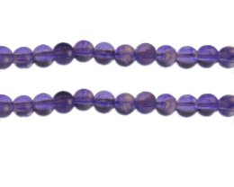 (image for) 8mm Purple Blossom Spray Glass Bead, approx. 37 beads
