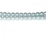 8mm Silver Blue Glass Pearl Bead, approx. 56 beads 8mm Silver Blue Glass Pearl Bead, approx. 56 beads