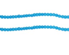 (image for) 4mm Deep Turquoise Jade-Style Glass Bead, approx. 110 beads