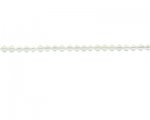 4mm Milky White Semi-Opaque Faceted Bi-cone Bead, 2 x 12" string 4mm Milky White Semi-Opaque Faceted Bi-cone Bead, 2 x 12" string
