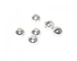 8mm Silver Round Iron Bead, approx. 45 beads - large hole