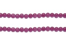 (image for) 6mm Violet Jade-Style Glass Bead, approx. 73 beads