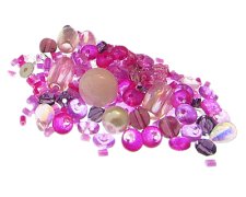 (image for) Approx. 1oz. Perfect Pink Designer Glass Bead Mix