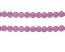 (image for) 8mm Amethyst Gemstone-Style Glass Bead, approx. 35 beads