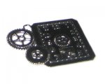 50 x 40mm Silver Rectangle Clock Metal Steampunk Pendant 50 x 40mm Silver Rectangle Clock Metal Steampunk Pendant