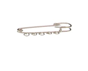 (image for) 50 x 16mm Safety Pin Silver Metal Chandelier