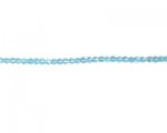 3mm Light Turquoise Bi-cone Glass Bead, 2 x 12" strings 3mm Light Turquoise Bi-cone Glass Bead, 2 x 12" strings