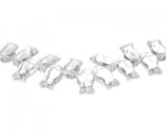 14 x 8mm Crystal Pressed Glass Fish Bead, 12" string 14 x 8mm Crystal Pressed Glass Fish Bead, 12" string