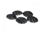 20mm Black Pattern Lampwork Glass Bead, 5 beads 20mm Black Pattern Lampwork Glass Bead, 5 beads