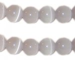 10mm Gray Cat's Eye Beads, approx. 10 beads