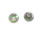 14mm Gold Floral Foil Handmade Lampwork Glass Bead, 4 beads 14mm Gold Floral Foil Handmade Lampwork Glass Bead, 4 beads