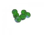 12mm Green AB Finish Faceted Glass Bead, 6 beads 12mm Green AB Finish Faceted Glass Bead, 6 beads