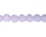 12mm Lilac Pressed Glass Round Semi-Opaque Bead, 13" string 12mm Lilac Pressed Glass Round Semi-Opaque Bead, 13" string