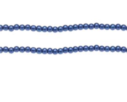 (image for) 4mm Navy Glass Pearl Bead, approx. 113 beads