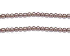 (image for) 6mm Mink Glass Pearl Bead, approx. 78 beads