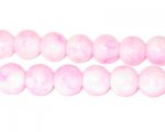 10mm Marble-Style Pink Glass Bead, approx. 22 beads 10mm Marble-Style Pink Glass Bead, approx. 22 beads