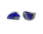 22mm Dark Blue Pattern Lampwork Glass Bead, 2 beads 22mm Dark Blue Pattern Lampwork Glass Bead, 2 beads