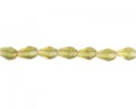 10 x 8mm Pale Gold Faceted Drop Bead, 13" string 10 x 8mm Pale Gold Faceted Drop Bead, 13" string