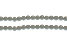 (image for) 6mm Silver Sparkle Abstract Glass Bead, approx. 43 beads