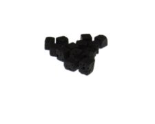 (image for) 6mm Lava Gemstone Cube Bead, approx. 15 beads