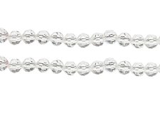 (image for) 8mm Clear Crystal Glass Bead, approx. 15 beads