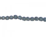 6mm Midnight Blue Round Fire Polish Glass Bead, 2 x 12" strings 6mm Midnight Blue Round Fire Polish Glass Bead, 2 x 12" strings