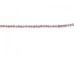 3mm Plum Faceted Bi-cone Glass Bead, 2 x 12" strings