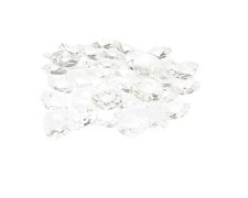 (image for) Approx. 1oz. 10x6mm Crystal Faceted Side-drill Glass Disc Beads