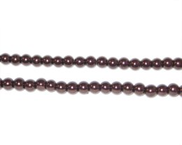 (image for) 4mm Chocolate Glass Pearl Bead, approx. 113 beads